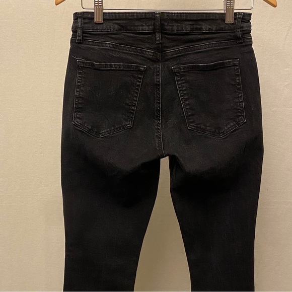 LOFT 4 (27) Curvy Skinny Jeans Washed Black Mid Rise Women’s Stretch - Picture 6 of 16